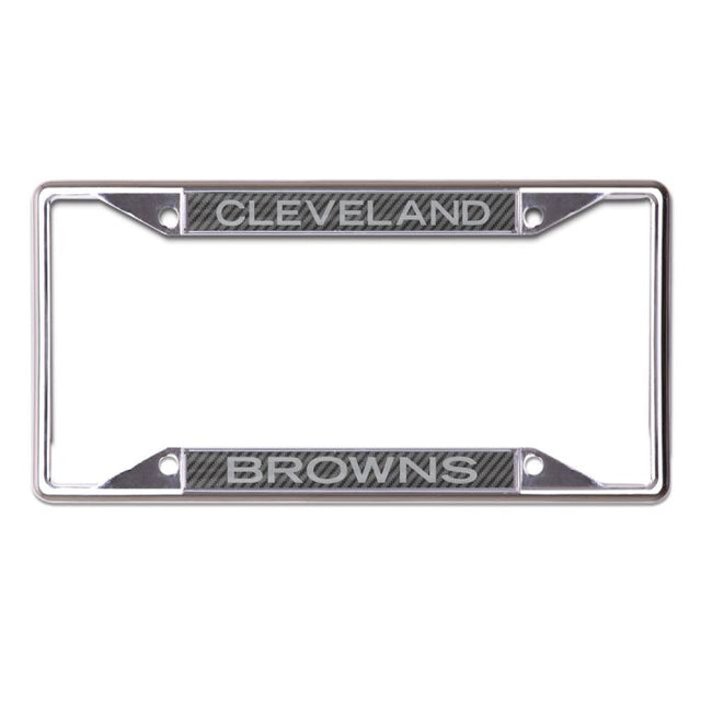 Cleveland Browns CARBON Lic Plt Frame S/S Printed