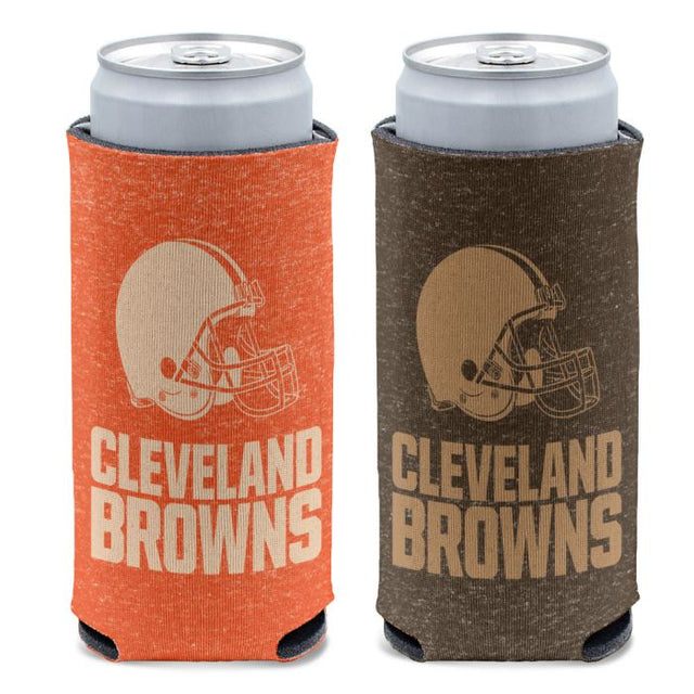 Enfriador de latas delgadas de 12 oz de los Cleveland Browns de color jaspeado