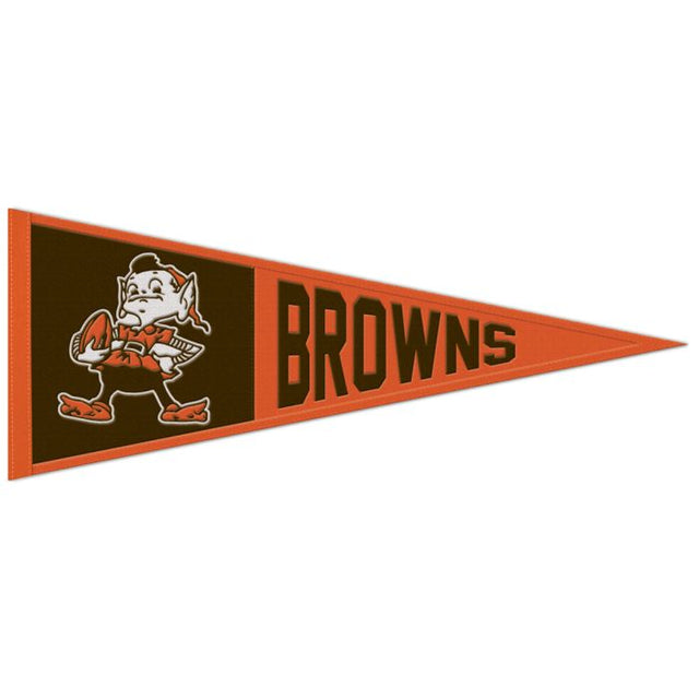 Banderín clásico de lana de los Cleveland Browns de 13" x 32"