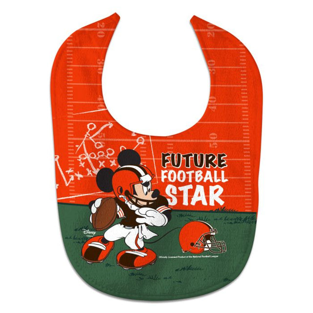 Cleveland Browns / Disney Mickey Mouse All Pro Baby Bib