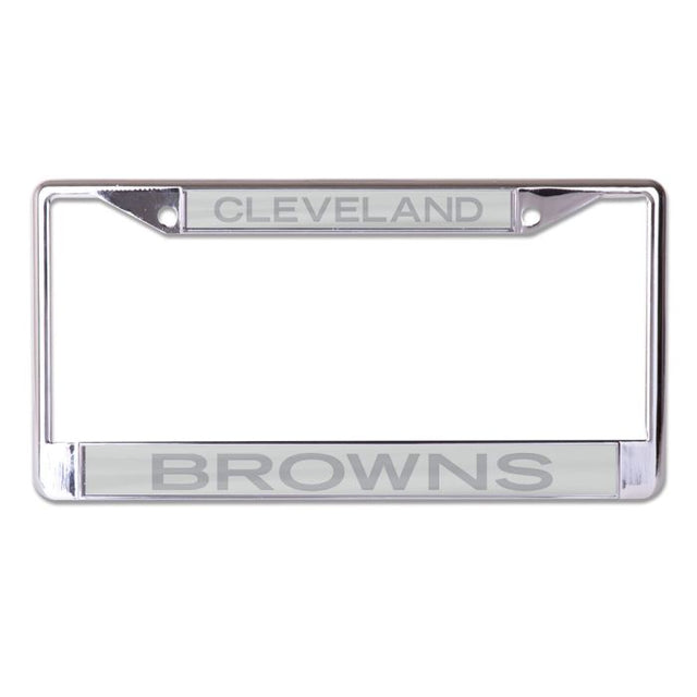 Cleveland Browns FROSTED Lic Plt Frame S/L Printed