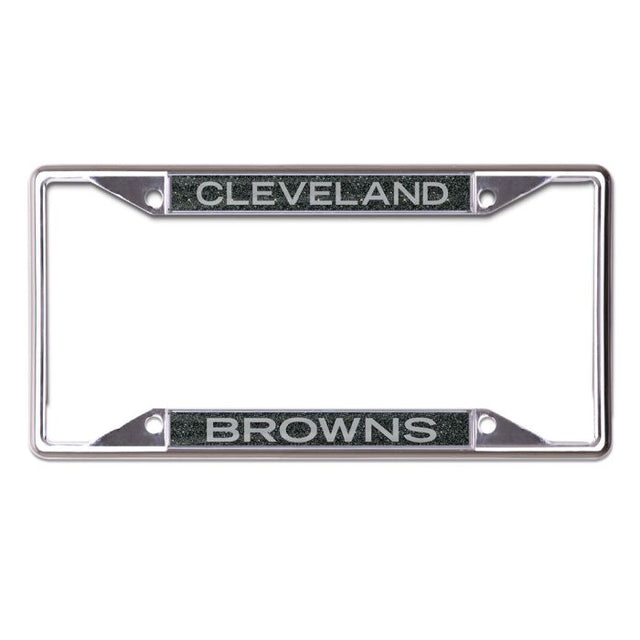 Cleveland Browns GLITTER BACKGROUND Lic Plt Frame S/S Printed