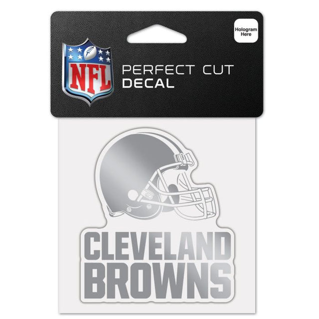 Cleveland Browns GOld Decal Metallic 4" x 4"