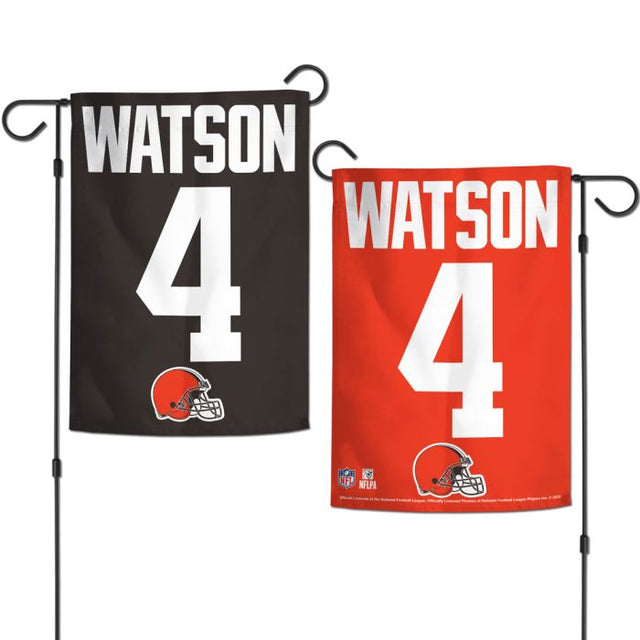 Banderas de jardín de los Cleveland Browns, de 2 lados, 12,5" x 18", de Deshaun Watson