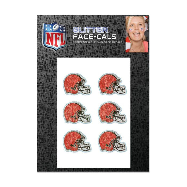 Cleveland Browns Glitter Tattoo 6 Pack