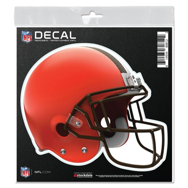 Calcomanía para todo tipo de superficies de los Cleveland Browns HELMET de 6" x 6"