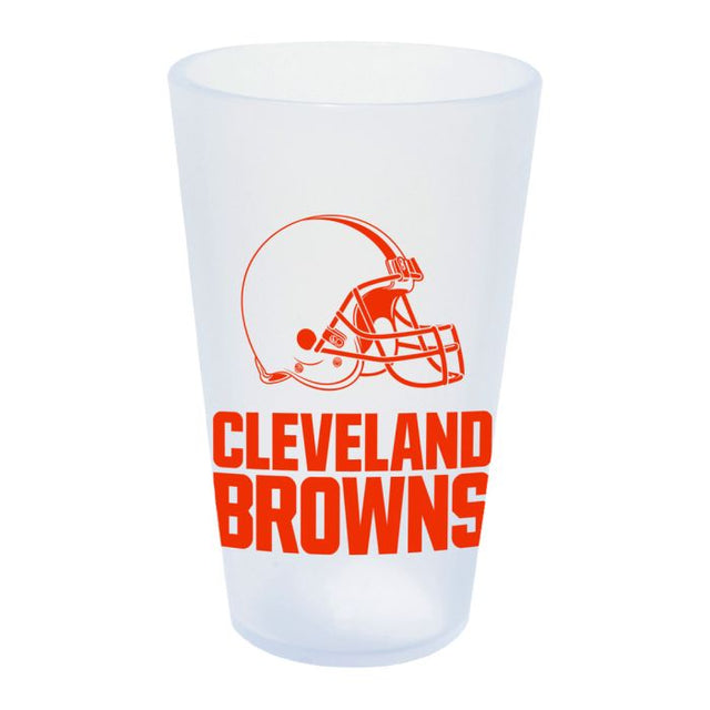 Vaso de pinta de silicona de 16 oz con forma de carámbano de los Cleveland Browns