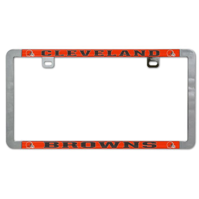 Cleveland Browns Metal Lic. Plate Frame Slim