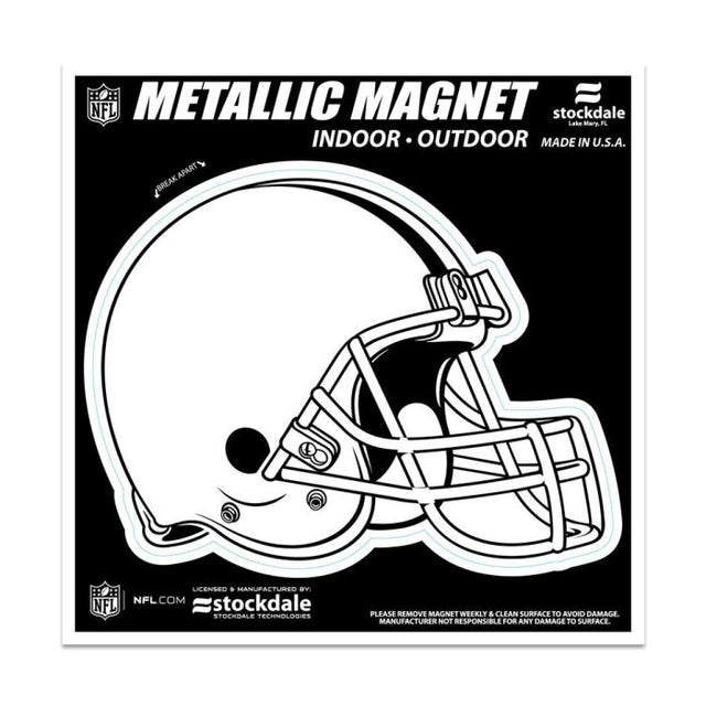 Cleveland Browns Metallic Magnets 6" x 6"