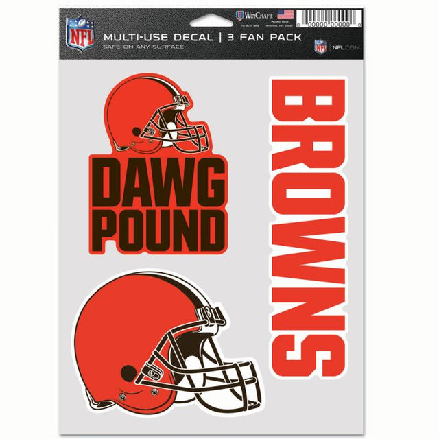 Cleveland Browns Multi Use 3 Fan Pack