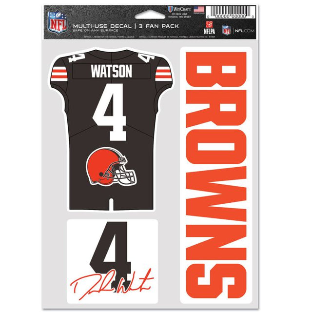 Paquete multiusos para 3 fanáticos de los Cleveland Browns, de Deshaun Watson