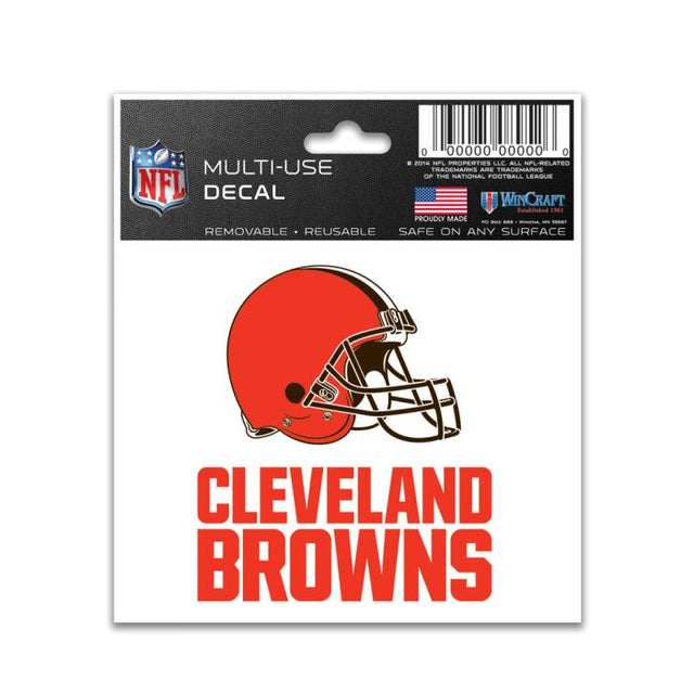 Calcomanía multiusos de los Cleveland Browns de 3" x 4"