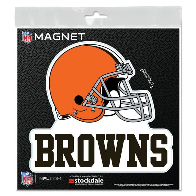 Imanes para exteriores de los Cleveland Browns de 6" x 6"