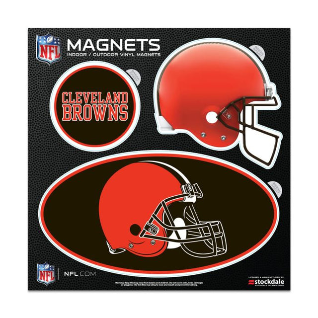 Imanes para exteriores de los Cleveland Browns de 6" x 6"