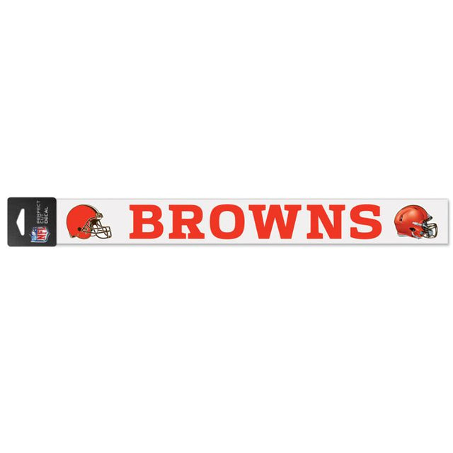 Calcomanías de corte perfecto de los Cleveland Browns de 2" x 17"