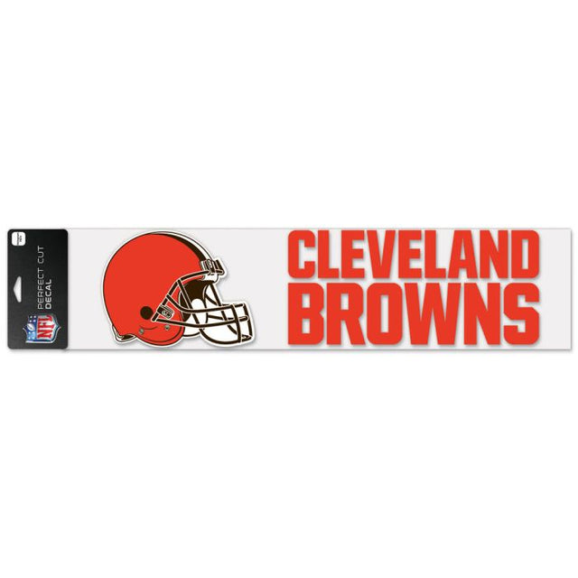 Calcomanías de corte perfecto de los Cleveland Browns de 4" x 17"