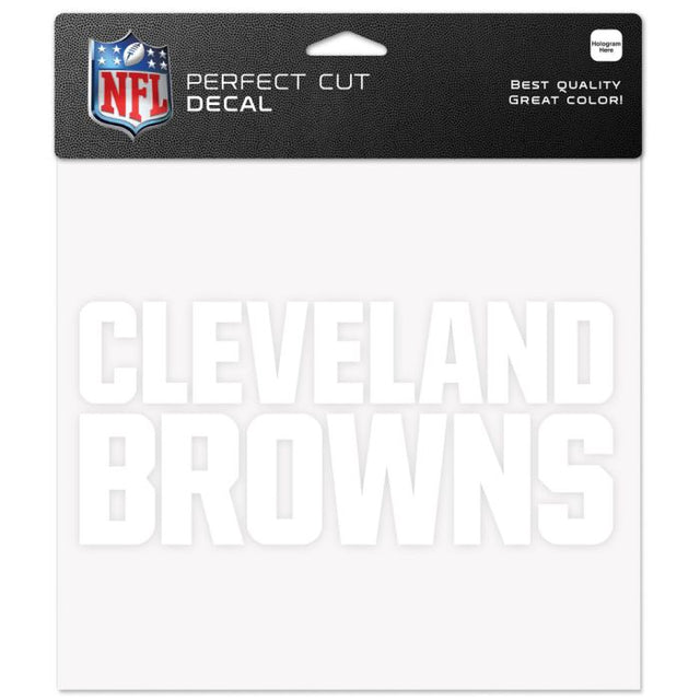 Calcomanías de corte perfecto de los Cleveland Browns de 8" x 8"