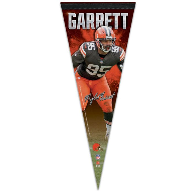 克利夫兰布朗队优质锦旗 12 英寸 x 30 英寸 Myles Garrett