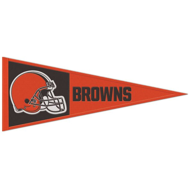 Banderín de lana de los Cleveland Browns de 13" x 32"