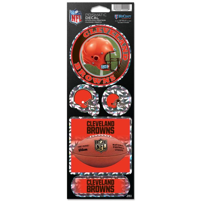 Cleveland Browns Prismatic Decal 4" x 11"