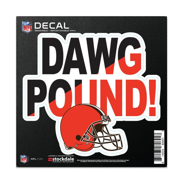 Cleveland Browns SLOGAN All Surface Decal 6" x 6"