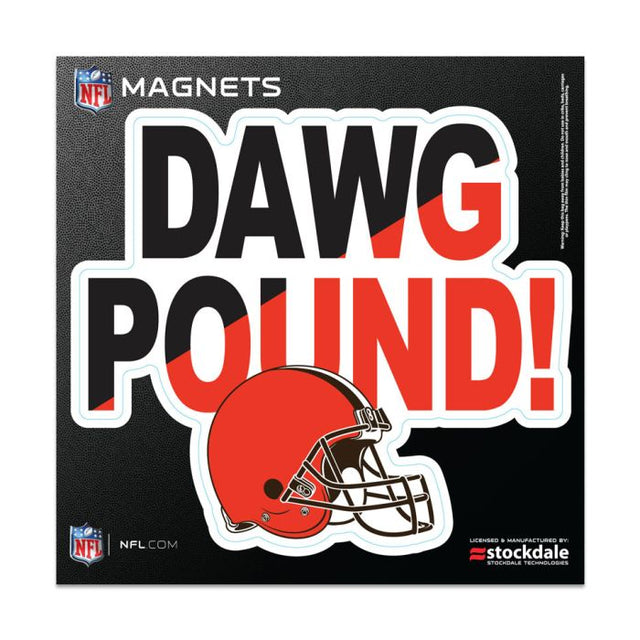 Cleveland Browns SLOGAN Outdoor Magnets 6" x 6"