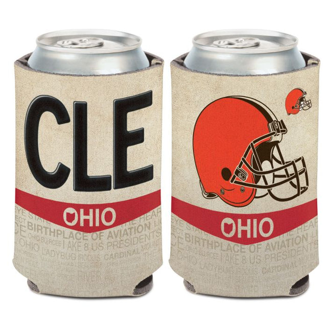 Cleveland Browns STATE PLATE Can Cooler 12 oz.