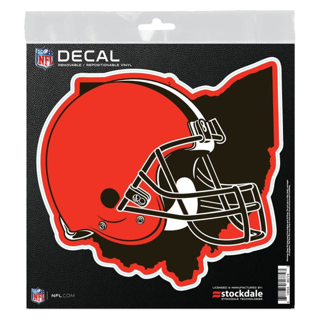 Cleveland Browns STATE SHAPE All Surface Decal 6" x 6"