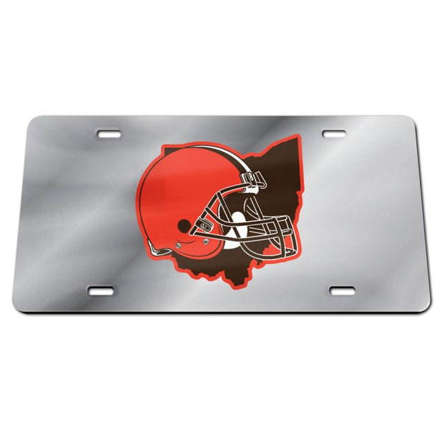 Placa de matrícula especial de acrílico STATE de los Cleveland Browns