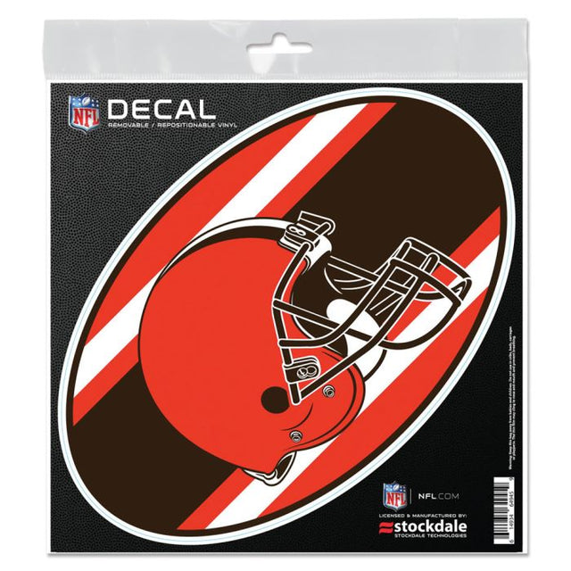 Calcomanía para todas las superficies de los Cleveland Browns STRIPES de 6" x 6"