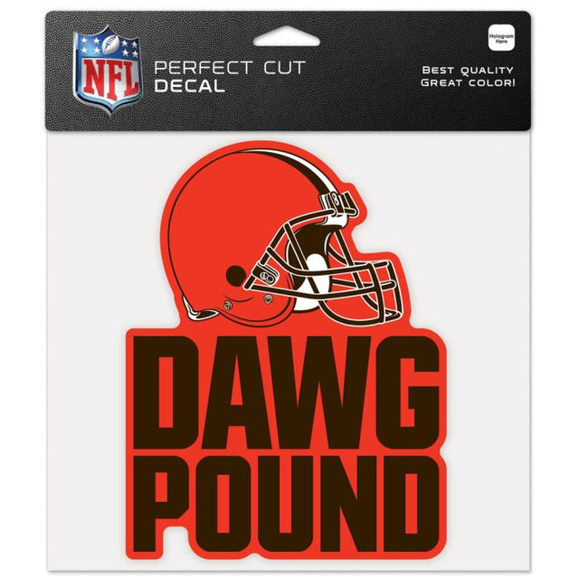 Cleveland Browns Slogan Perfect Cut Color Decal 8" x 8"