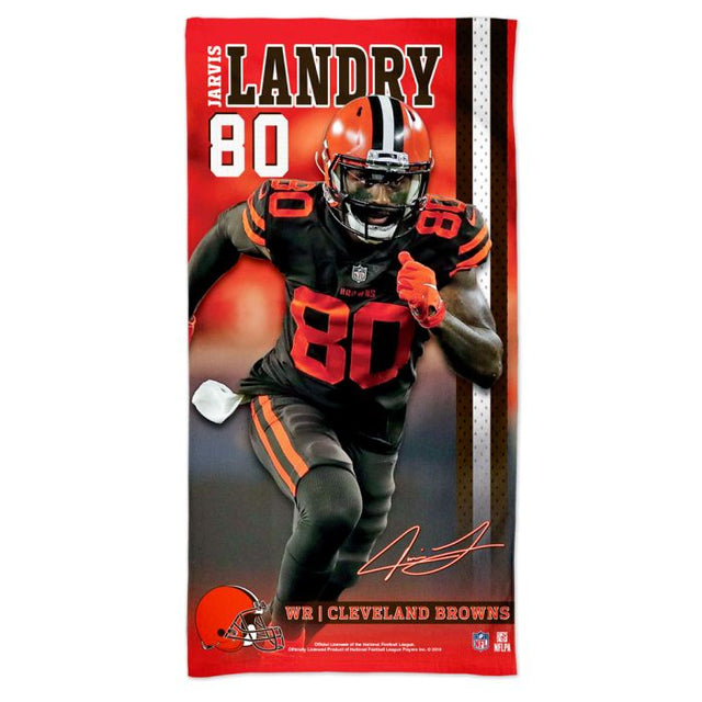 Cleveland Browns Spectra Beach Towel 30" x 60" Jarvis Landry