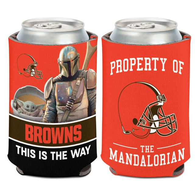 Enfriador de lata Cleveland Browns / Star Wars Mandalorian de 12 oz.