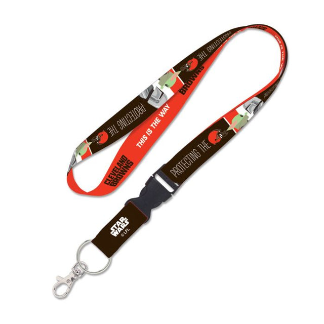 Cleveland Browns / Star Wars Mandalorian Lanyard w/detachable buckle 1"