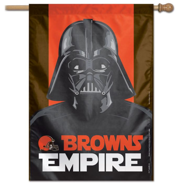 Bandera vertical de los Cleveland Browns / Star Wars VADER de 28" x 40"