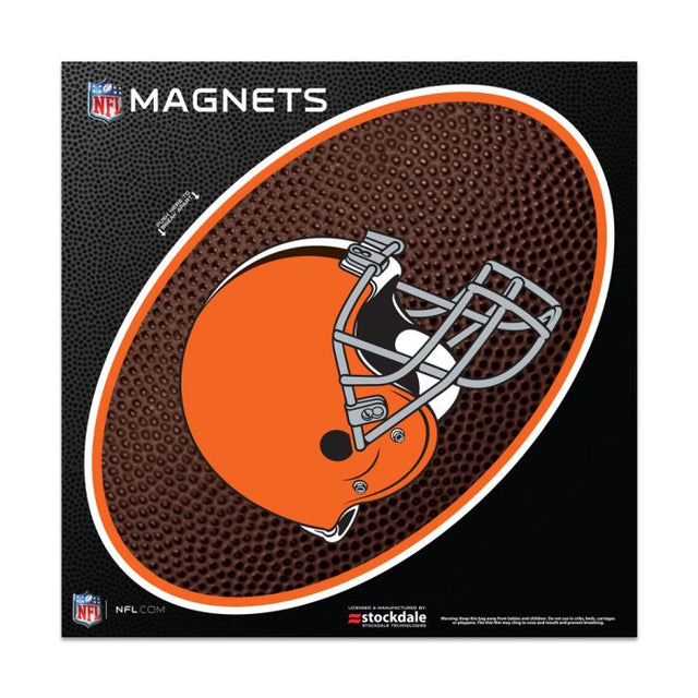 Cleveland Browns TEAMBALL Outdoor Magnets 6" x 6"