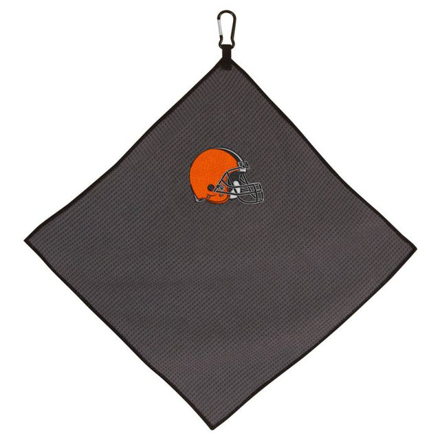 Toalla de microfibra gris de los Cleveland Browns, 15 x 15 pulgadas