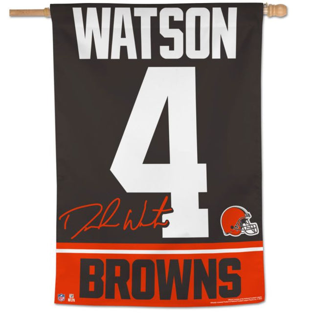 Cleveland Browns Vertical Flag 28" x 40" Deshaun Watson