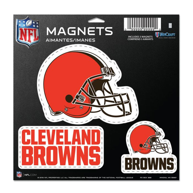 Imán de vinilo de los Cleveland Browns de 11" x 11"