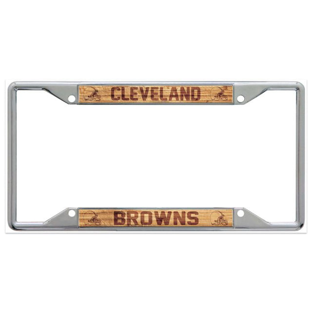 Cleveland Browns WOOD Lic Plt Marco S/C Impreso