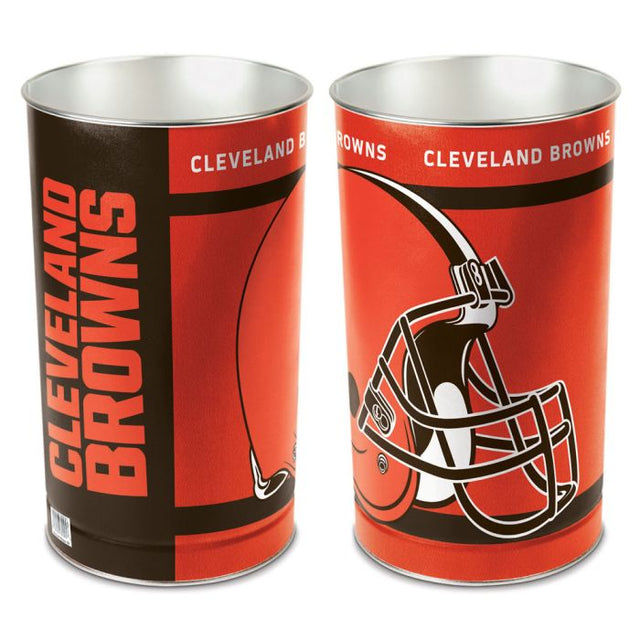 Cleveland Browns Wastebasket - tapered 15"H