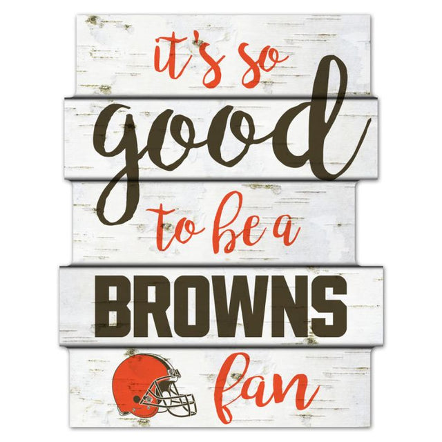 Cleveland Browns Wood Sign 11"X14"