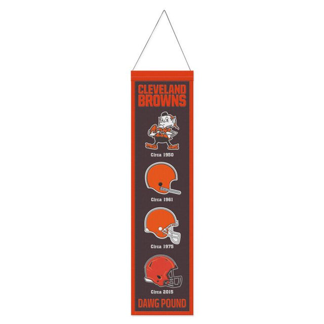 Bandera de lana de los Cleveland Browns de 20 x 81 cm