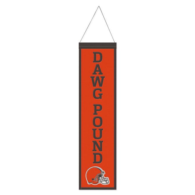 Bandera de lana de los Cleveland Browns de 20 x 81 cm