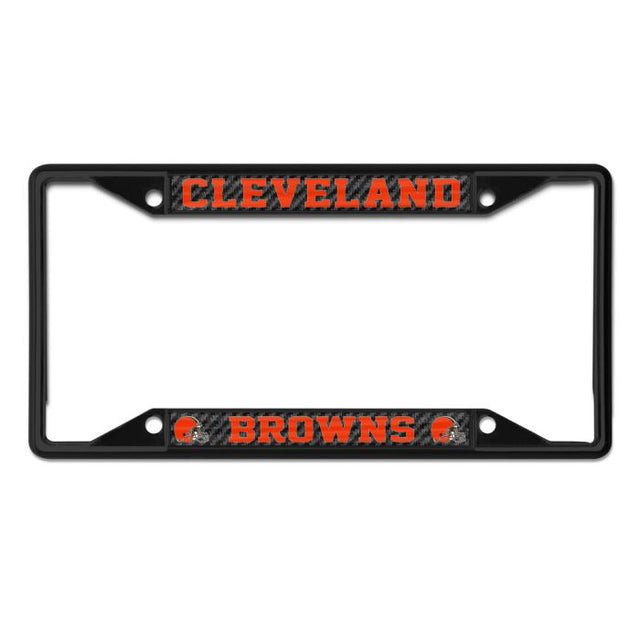 Cleveland Browns carbon Lic Plt Frame S/S