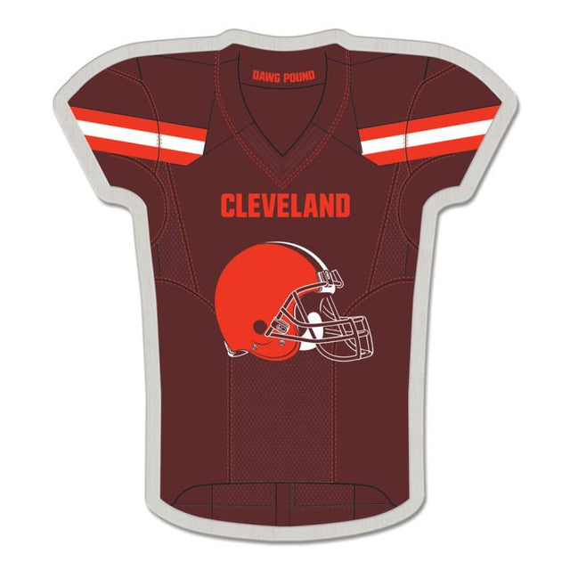 Tarjeta de joyería con pin de colección de la camiseta de los Cleveland Browns