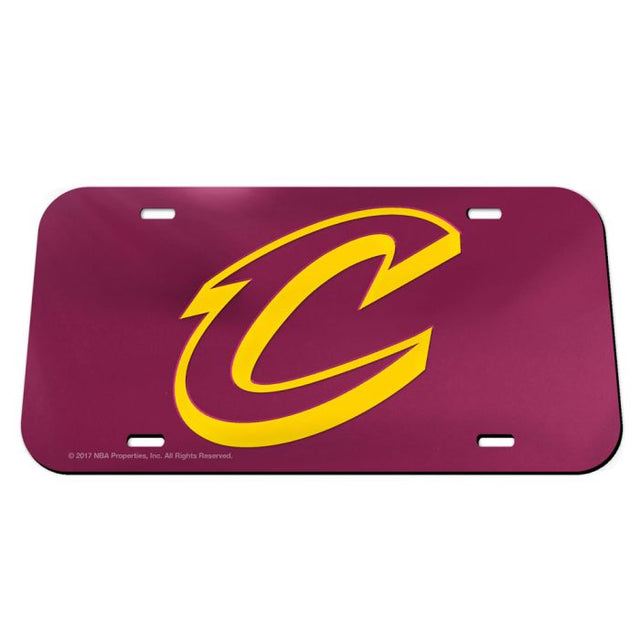 Placas de matrícula clásicas de acrílico de los Cleveland Cavaliers