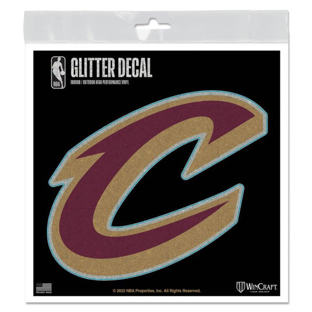 Cleveland Cavaliers Decal Glitter 6" x 6"