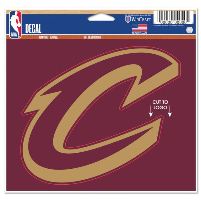 Calcomanía multiusos de los Cleveland Cavaliers: cortada con el logotipo de 5" x 6"