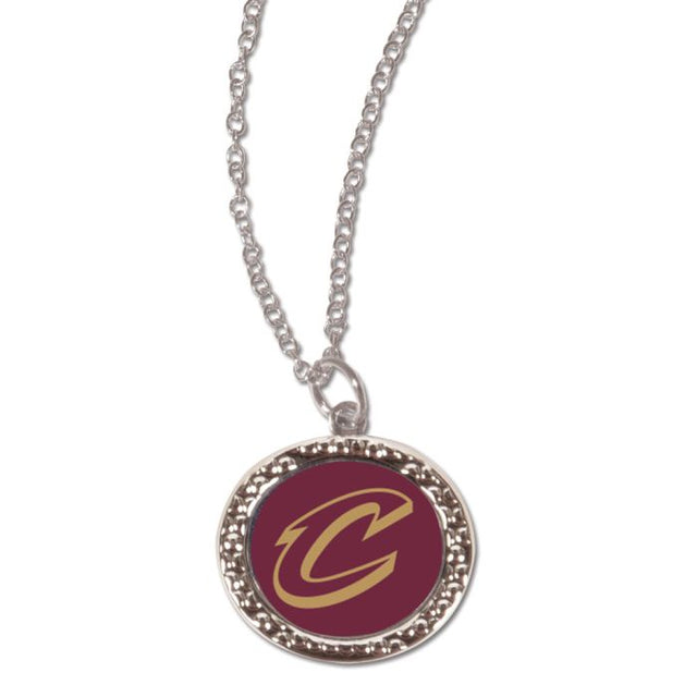 Collar de los Cleveland Cavaliers con tarjeta de joyería con dije